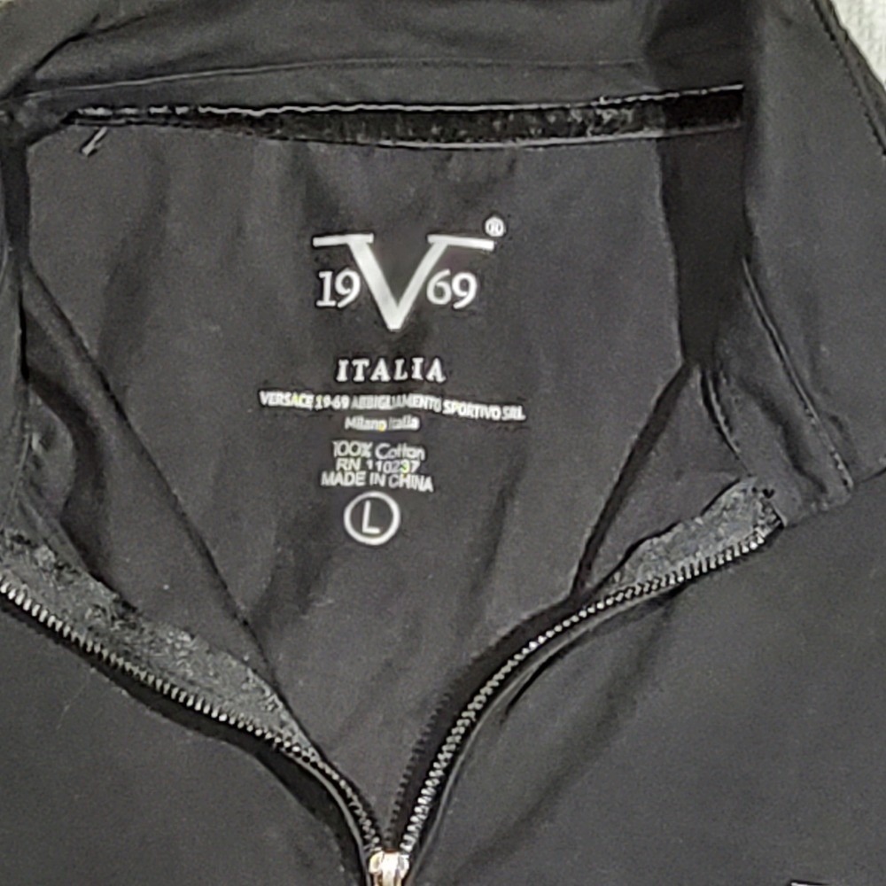 Versace 19V69 Italia Elegant Black Garment Size L‎